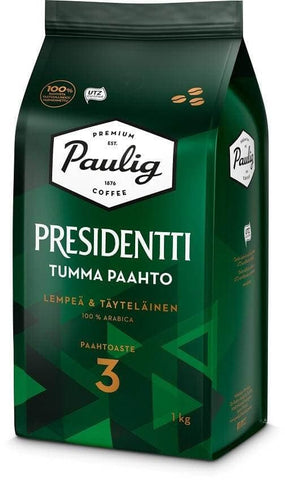 Presidentti Dark Coffee Beans 1 kg - Scandinavian Goods