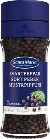 Santa Maria Black Pepper Whole 35g, 12-Pack - Scandinavian Goods