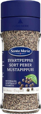 Santa Maria Crushed Black Pepper 34g, 12-Pack - Scandinavian Goods