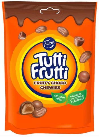 Tutti Frutti Fruity Choco Chewies 150g, 12-Pack - Scandinavian Goods